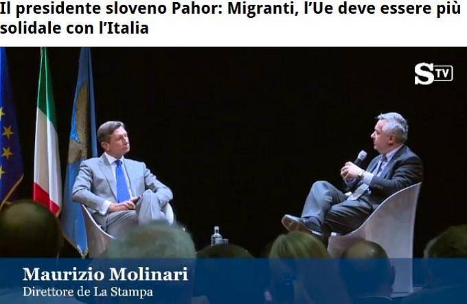 Intervju predsednika Republike Slovenije Boruta Pahorja za časopis La Stampa